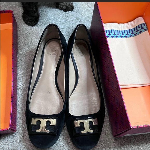 Tory Burch Shoes - Tory Burch Size 8 (FITS LIKE A SIZE  9 ) Gigi Suede Pump-Black high heel shoe